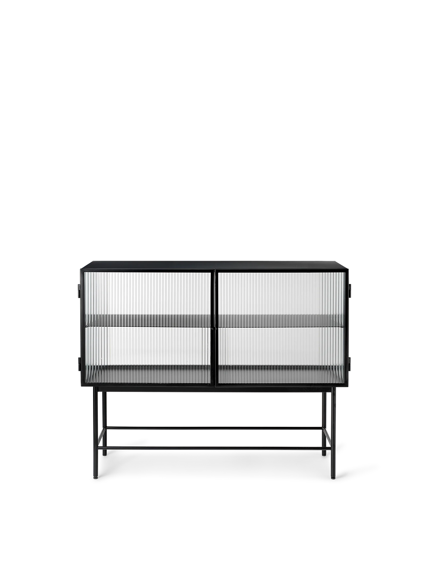 Haze Sideboard - Reeded Glass - Black